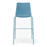 Naughtone Polly Barstool in Pastel Blue against a white background