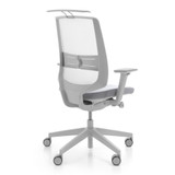 Flokk Profim Lightup Office Chair white background