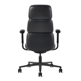 Herman Miller Asari High Back chair in Black against a white background