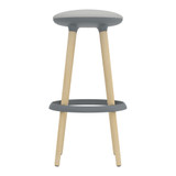 Elite Halo High Stool in Grey against a white background