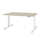 Herman Miller Nevi Sit-Stand Desk with light ash top