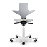 HAG Capisco Puls 8010 front in Light Grey against a white background