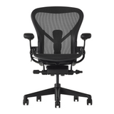 Herman Miller Aeron Chair in Onyx against a white background