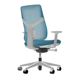 Herman Miller Verus Triflex Chair in Peacock against a white background