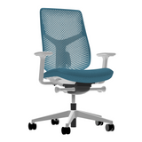 Herman Miller Verus Triflex Chair in Peacock against a white background