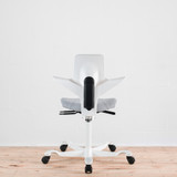 HAG Capisco Puls 8020 White / Light Grey Office Chair | Re-Lived