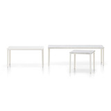 Vitra Plate Coffee Tables with marble tops