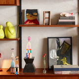 Vitra Wooden Dolls on a shelf