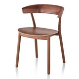 Herman Miller Leeway Wood Chair against a white background