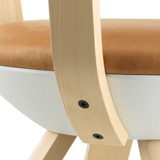 A close up of a Artek Rival Chair against a white background