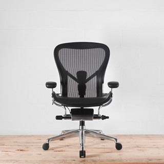 Herman Miller Aeron Onyx / Polished Size C (large) Chair | Re-Lived