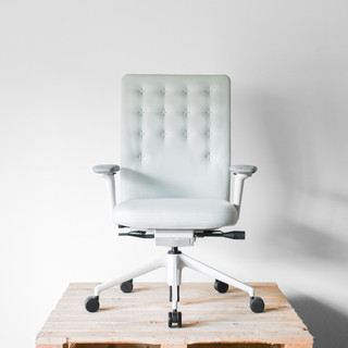 Vitra ID Trim Jade Grey Office Chair - Re-Lived
