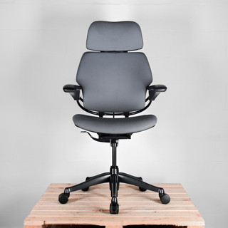Humanscale Freedom Headrest Office Chair in Grey Fabric | Re-Lived