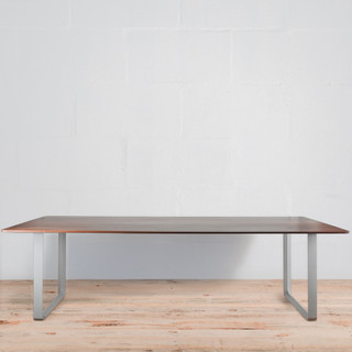 Muuto 70/70 Table 2550 x 1080mm Smoked Oak Top / Light Grey Steel Base | Re-Lived