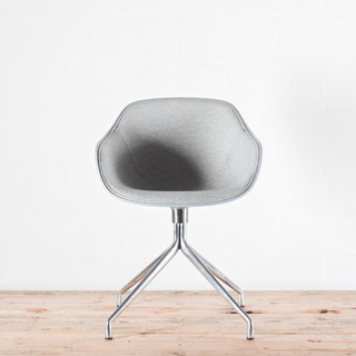 HAY AAC 220 Swivel Chair, Polished Base / Upholstered Seat | Re-Lived