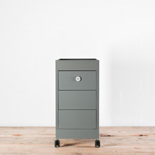 HAY New Order 3 Drawer Mobile Storage Trolley B Army - Re-Lived