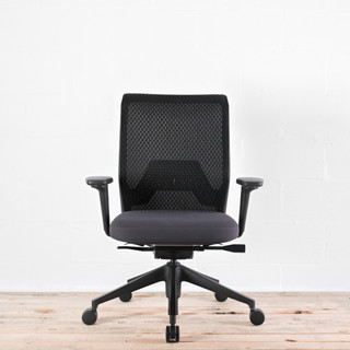 Vitra ID Mesh Office Chair Black Mesh / Grey Seat - Re-Lived