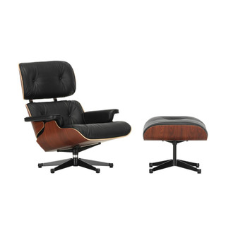 Vitra Eames Lounge Chair Santos Palisander white sweep