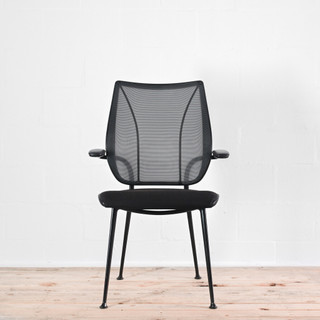 Humanscale Liberty Side Chair, Black Upholstered Seat and Back Chair | Re-Lived