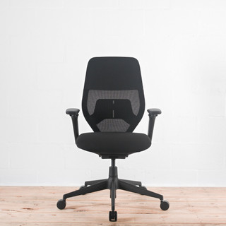 Vitra ACX Light Black Office Chair with Lumbar Support - Re-Lived