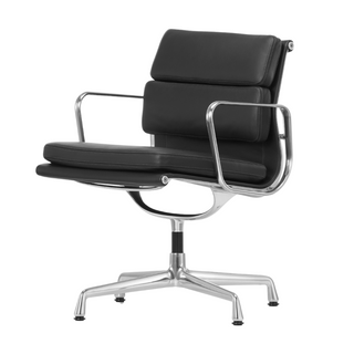 Vitra Eames Aluminium Group Soft Pad EA 205/207/208 Chair white sweep