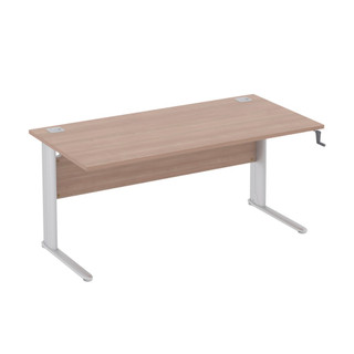 Elite Optima Plus Desk white sweep