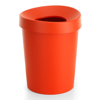 Vitra Happy Bin Large in Poppy Red against a white background