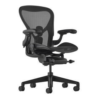 Herman Miller Aeron Chair in Onyx against a white background