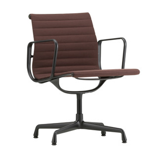 Vitra Eames Aluminium Group EA 107 Chair in Fabric white sweep