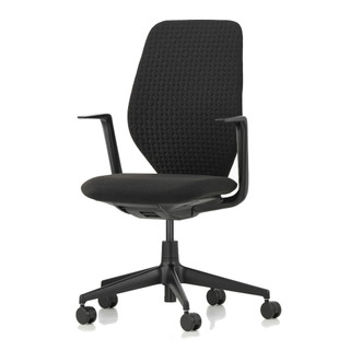 Vitra ACX Soft Office Chair in Black against a white background