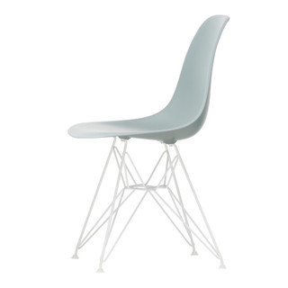 Vitra Eames DSR Plastic Side Chair in Rusty Orange against a white background
