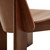 Close up of a HAY Chisel Wooden Lounge Chair against a white background