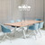 HAY Boa Table in a meeting room with chairs around it