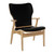 Artek Domus Lounge Chair with a Leather Seat against a white background