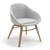 NaughtOne Always Chair with wood base against a white background