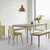 Muuto Fiber Upholstered Wood Base Side Chair at a table