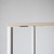 Herman Miller OE1 Office Desk 1200 x 800mm with Acacia Top and White Legs| Re-Lived