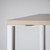 Herman Miller OE1 Office Desk 1200 x 800mm with Acacia Top and White Legs| Re-Lived
