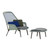 Vitra Slow Chair Knit in Blue/Green