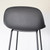 Muuto Fiber Counter Stool Black Plastic Shell with Black Base | Re-Lived