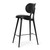Mater High Backrest Stool in Black Stained Beech