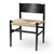 Mater Nestor Chair in Black Stained Beech