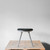 Mater Low Stool with Recycled Aluminium Frame & Leather Upholstery 47cm Seat Height | Re-Lived