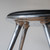Mater Low Stool with Recycled Aluminium Frame & Leather Upholstery 47cm Seat Height | Re-Lived