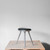 Mater Low Stool with Recycled Aluminium Frame & Leather Upholstery 47cm Seat Height | Re-Lived