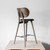 Mater High Stool Leather Upholstery 69cm Seat Height with Backrest | Re-Lived