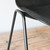 Mater Eternity Side Chair - Black Upholstered Seat Re-Lived