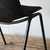 Mater Eternity Side Chair - Black Upholstered Seat Re-Lived