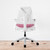 Herman Miller Sayl White / Pink Office Chair | Re-Lived 