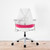 Herman Miller Sayl White / Pink Office Chair | Re-Lived 